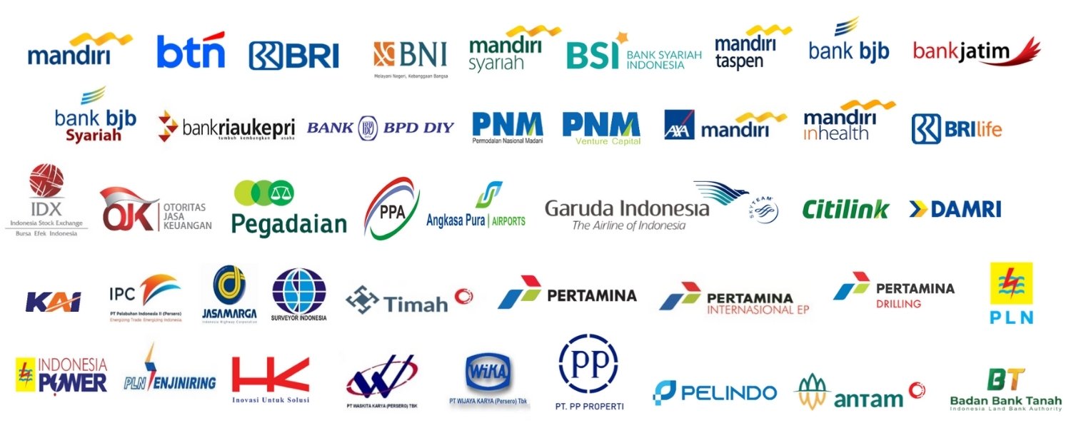 Logo perusahaan dan institusi yang telah mempercayai AGS Consulting