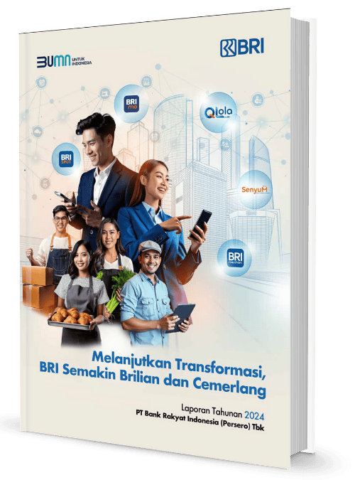 Sampul Annual Report 2024 Bank Rakyat Indonesia yang dikerjakan AGS Consulting
