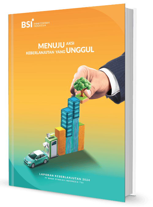 Sampul Sustainability Report 2024 Bank Syariah Indonesia yang dikerjakan AGS Consulting