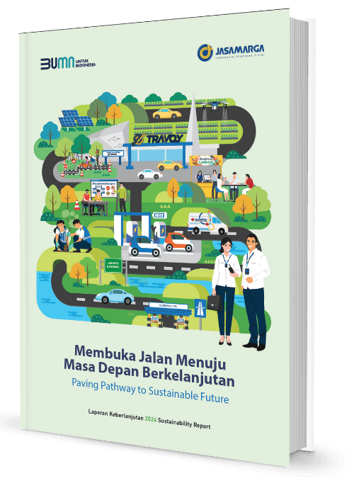 Sampul Sustainability Report 2024 Jasa Marga yang dikerjakan AGS Consulting