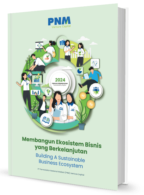 Sampul Sustainability Report 2024 PNM Venture Capital yang dikerjakan AGS Consulting